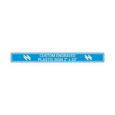 Engraved Sign Horizontal 2 in x 20 in