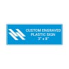 Engraved Plastic Sign Horizontal 3" x 8"