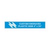 Engraved Plastic Sign Horizontal 4" x 24"