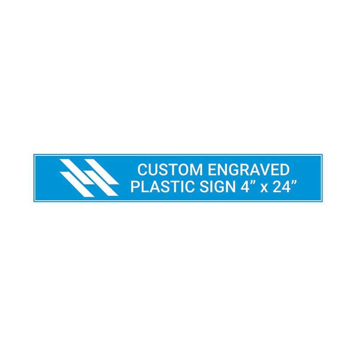 Engraved Plastic Sign Horizontal 4" x 24"