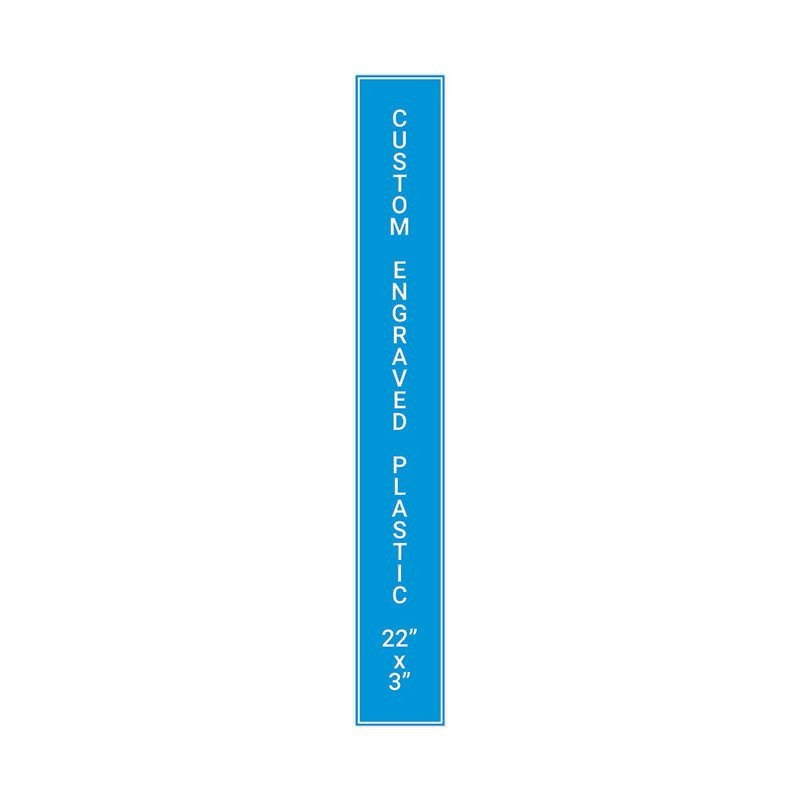Engraved Sign Vertical - 22