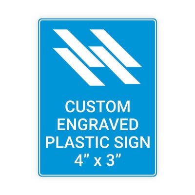 Engraved Sign Vertical 4 in x 3 in