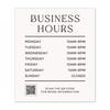 Business Hours Sign - Minimalist Design