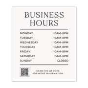 Business Hours Sign - Minimalist Design