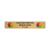 Horizontal Full Color Brass Signs 1" x 6"