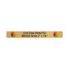 Horizontal Full Color Brass Signs 2" x 18"