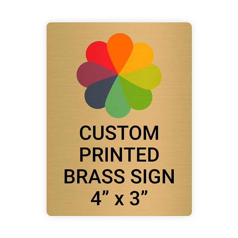 Vertical Full Color Brass Signs 4