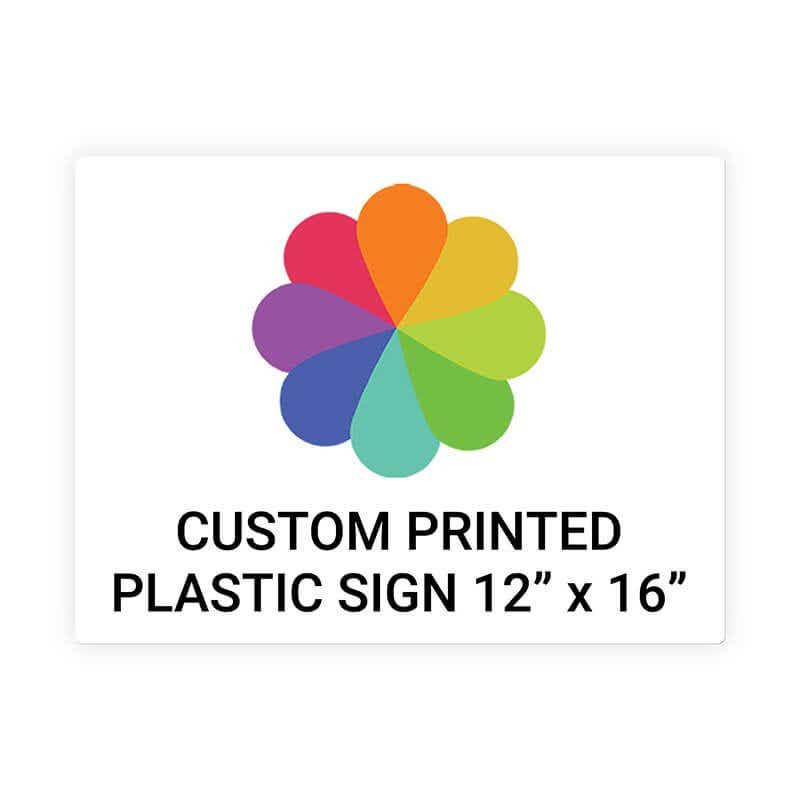 Color Sign Horizontal 12" x 16"