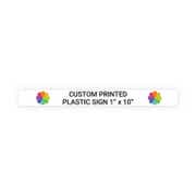 Color 1" x 10" Horizontal Sign