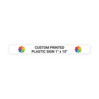 Color Sign Horizontal 1 in x 10 in