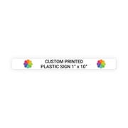 Color 1" x 10" Horizontal Sign