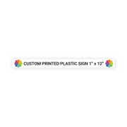 Color 1" x 12" Horizontal Sign