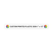 Color 1" x 12" Horizontal Sign