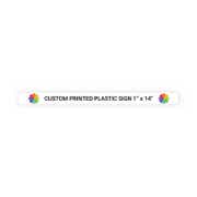 Color 1" x 14" Horizontal Sign