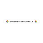 Color 1" x 14" Horizontal Sign