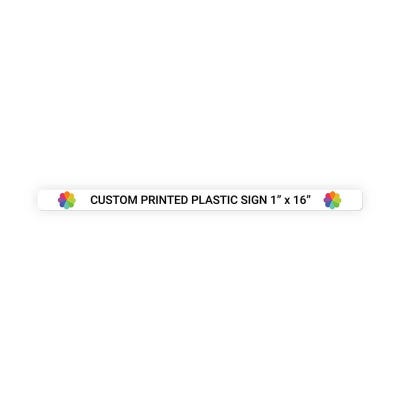 Color Sign Horizontal 1 in x 16 in