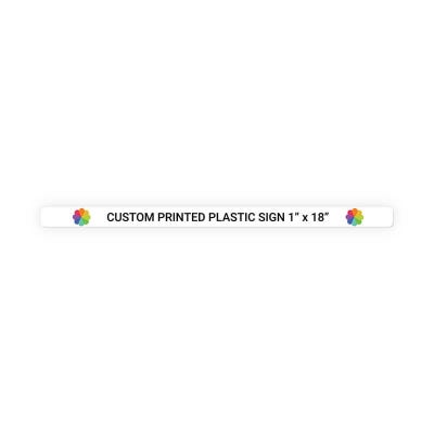 Color Sign Horizontal 1 in x 18 in