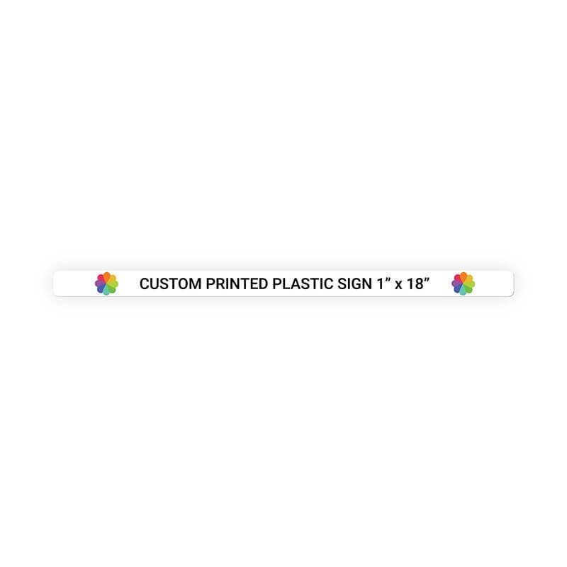 Color Sign Horizontal 1" x 18"