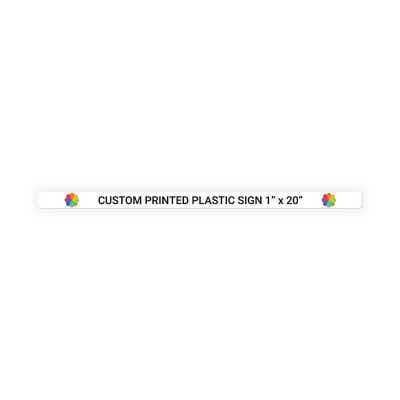 Color Sign Horizontal 1 in x 20 in