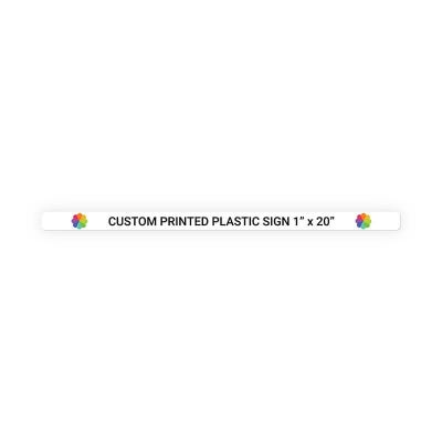 Color Sign Horizontal 1 in x 20 in