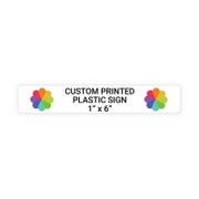 Color 1" x 6" Horizontal Sign