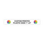 Color 1" x 8" Horizontal Sign