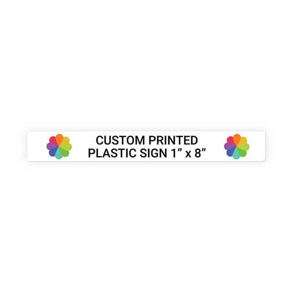 Color 1" x 8" Horizontal Sign
