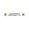 Color Sign Horizontal 2" x 16"