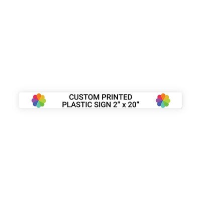 Color Sign Horizontal 2 in x 20 in