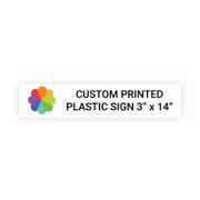 Color 3" x 14" Horizontal Sign