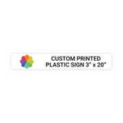 Color 3" x 20" Horizontal Sign