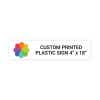 Color Sign Horizontal 4" x 18"