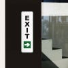 14" x 4" custom printed plastic sign for an exit