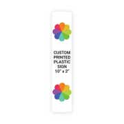 Color 10" x 2" Vertical Sign 