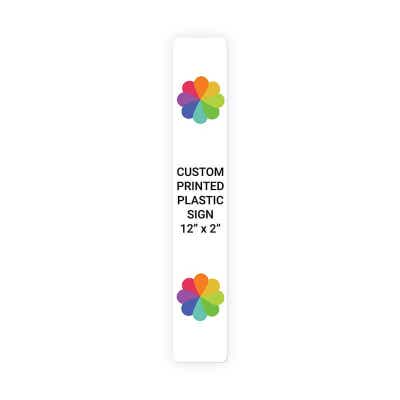 Color Sign Vertical 12 in x 2 in