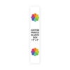 Color Sign Vertical 12" x 2"