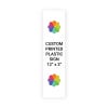 Color Sign Vertical 12" x 3"