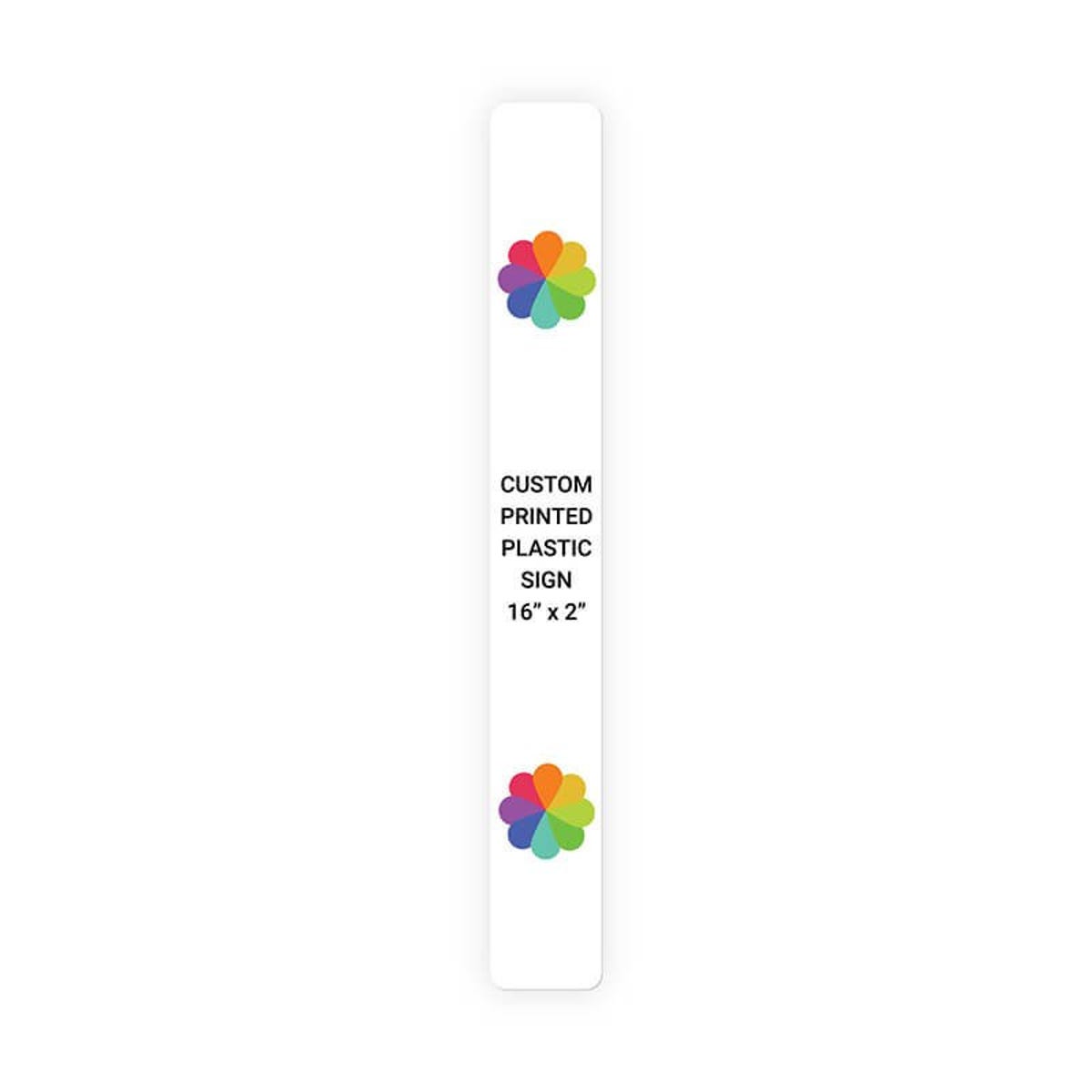 Color Sign Vertical 16" x 2"