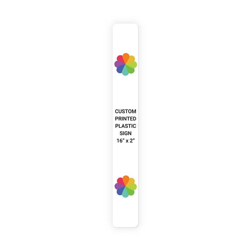 Color Sign Vertical 16" x 2"