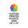 Color Sign Vertical 18" x 10"