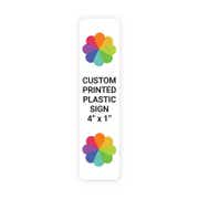 Color 4" x 1" Vertical Sign 