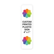 Color 4" x 1" Vertical Sign 
