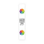 Color 6" x 1" Vertical Sign 
