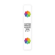 Color 6" x 1" Vertical Sign 