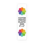 Color 8" x 2" Vertical Sign 