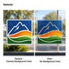The opaque or clear versions of the window cling materials