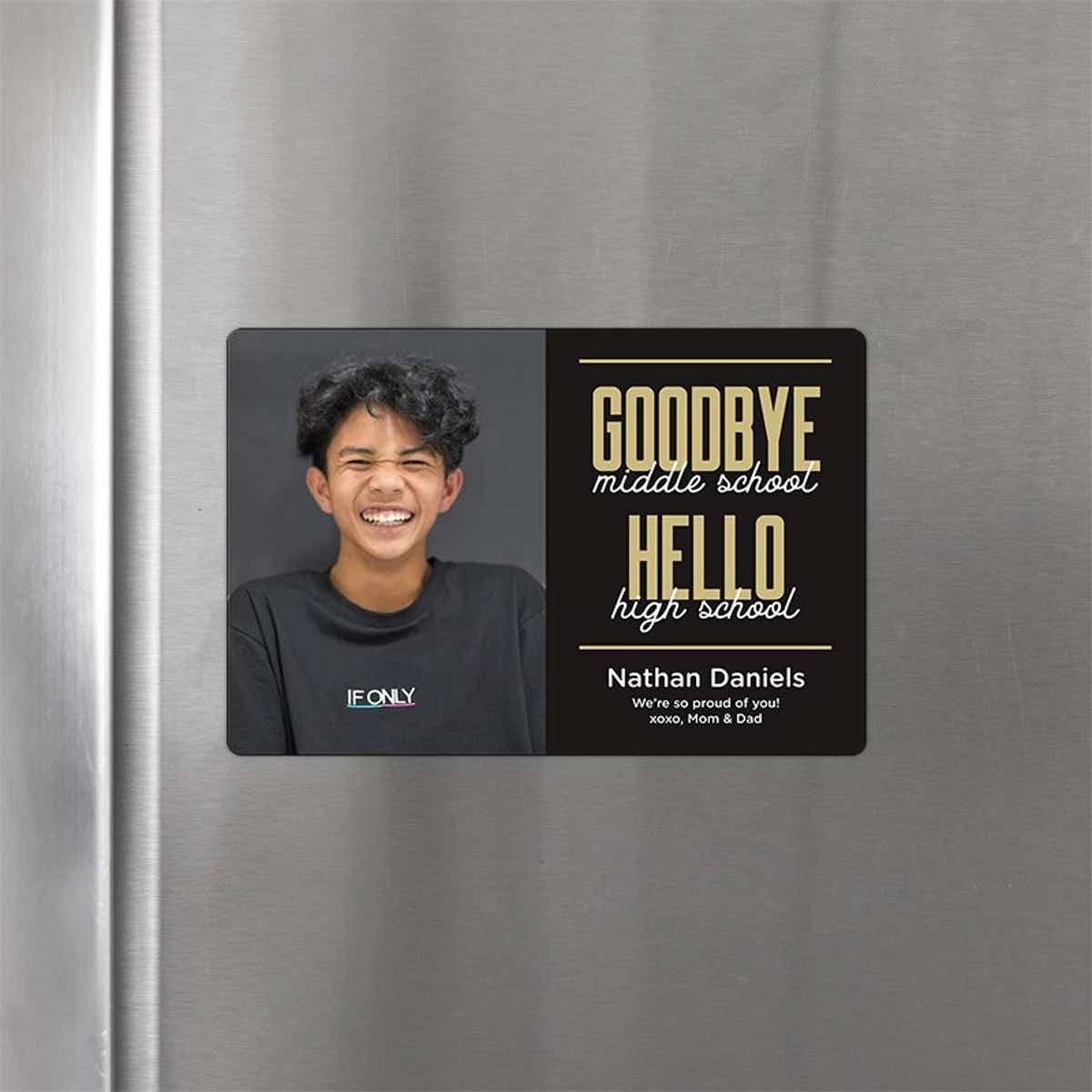 Graduation Announcement Magnet Goodbye Middle School – Class of 2026 ...