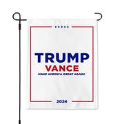 Trump Vance White Garden Flag
