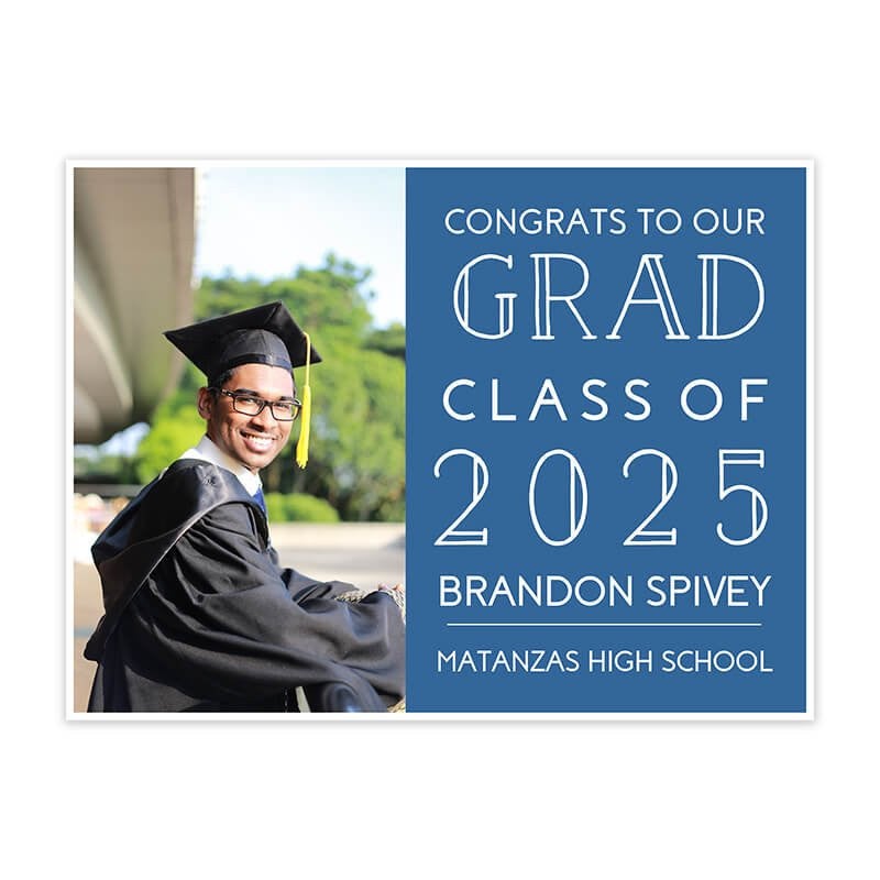 Personalized Graduation Yard Sign 2025 With Photo, 2025 Senior Grad Si Class Of 2025 Custom Graduation 2025 Yard Sign With Metal H Stake 372870007