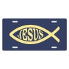 Jesus Fish Ichthys Symbol - Religious Front License Plate